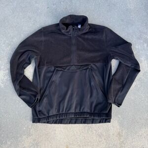 Adidas Women Fleece Sherpa 1/4 Zip Sweatshirt Pullover Jacket Size Large